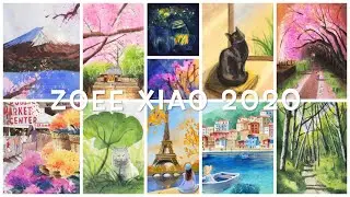 My 2020 Watercolor Art Review - Warms your heart in the winter