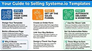 How to Create and Sell Systeme.io Templates in 10 Mins (Make $200 a Day!)