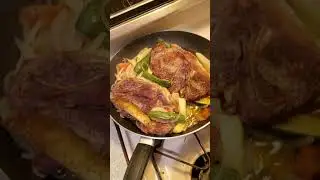 Cooking pork shoulder steak
