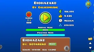 Biohazard by Calicomusic | All coins | Geometry dash 