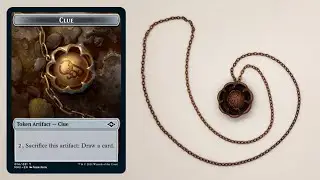 My First 3D Printed Necklace - Making a Clue Token from Magic the Gathering