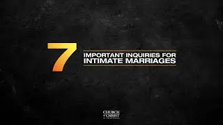 Zach Collins | 7 Important Inquiries For An Intimate Marriage