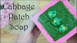 Cabbage Patch Vegan Handmade Soap Bars With Rhassoul Clay Alfalfa Powder Beet Root Powder Aloe