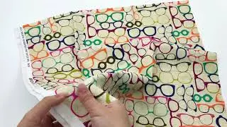 retro glasses fabric