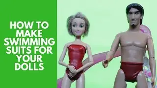 How to make DOLL SWIMMING SUITS out of BALLOONS. Also FLYNN and RAPUNZEL go to BARBIE&rsquo;S POOL!