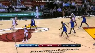 Henry Walker Back-To-Back 3 Point Play vs PHI (2015.02.23)