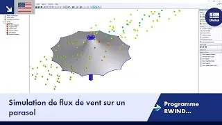 [EN] Programme RWIND Simulation | Simulation de flux de vent sur un parasol