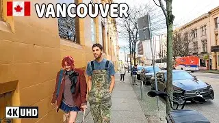 🇨🇦 【4K】 Downtown Vancouver & North Vancouver. BC, Canada. Relaxing Walk.