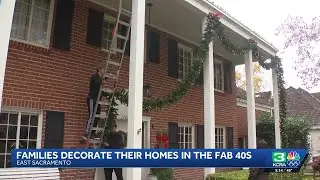 Families in East Sacramento's Fab 40s prepare holiday displays