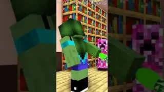 Monster School: Bottle Flip vs Cute Zombie Girl - Minecraft Animation (shorts version) #Shorts