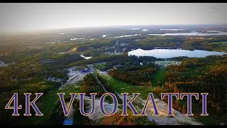 FINLAND Above Vuokatti 4K  Aerial drone footage