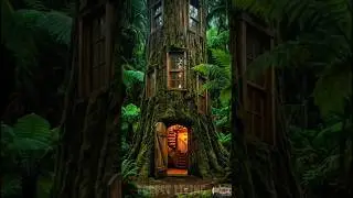 Secret Home Inside a Tree 😱Agar Jungle Me Aisa Ghar Ho To? 🌳 | AI Tree House