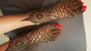 FOOT MEHNDI DESIGN SIMPLE 2019 | LEG HEENA DESIGN | LEG MEHNDI DESIGN EASY