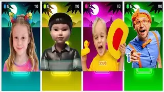 Tiles Hop - Nastya 🆚 Squid Game3 🆚 Vlad and Niki 🆚Blippi 🎶 Tiles Hop EDM Rush