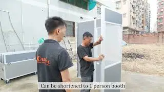 Interpretation Conference System Soundproof Simultaneous 1 2 3 person Interpreter Translation Booth