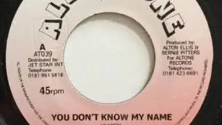 Lovella Ellis &lrm;&ndash; You Don&rsquo;t Know My Name 198x