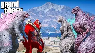 Godzilla, ScarKing vs Shin Godzilla, Godzilla Minus One - The First Battle ( GTA V Mods )