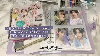 My YEONJUN Binder Tour & Binder Setup For TXT's Comeback