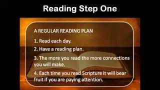 Basic Bible Study Method Lesson 1: Read