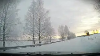 Midday sun in Kemij&auml;rvi, Finland. 1.1.2026