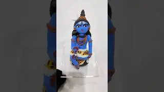DIY Clay Shiva Idol 🙏❤️ | Making of Shiva Idol with Clay #shorts