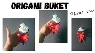 Membuat Mini Buket dari Kertas origami || Wall hanging craft ideas 