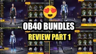 ⚡ New OB40 All Bundles Review Part 1 Garena Free Fire ⚡