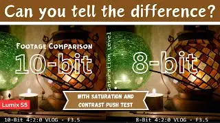 8-Bit V's 10-Bit Footage Comparison - Lumix S5