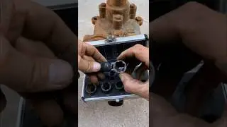 Broken cut nut removal hardware tool & can't turn the slip-thread nut.#youtubeshorts #viralshorts