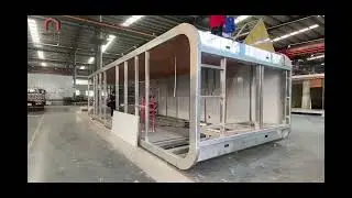 Steelmark house factory is producing the apple cabin house frame. #applecabin #house #factory