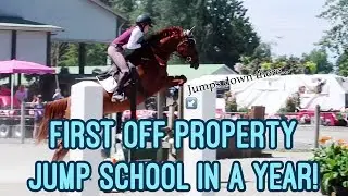 Jump Schooling Show| First Jumps off Property after Rehab