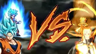 SSF2 Mod-Epic, Goku SSB vs Naruto Kurama-Batalla con S&uacute;per efectos, history mode