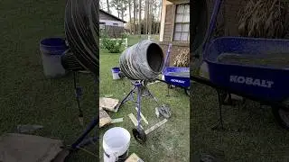 My New Kobalt Concrete Mixer