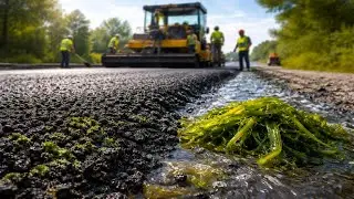 Создан асфальт из водорослей, который оказался прочнее и экологичнее обычного!