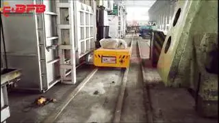 Warehouse Electric Rail Cart/Motorized Battery Transfer Rail Vehicle