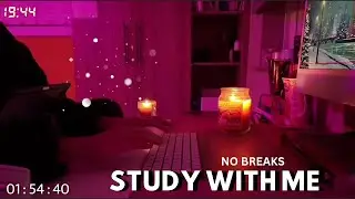 LIVE 🔴  Study With Me | NO BREAKS | 🌧️ Rain  Sounds