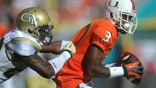 Stacy Coley (Miami WR) vs Georgia Tech 2015