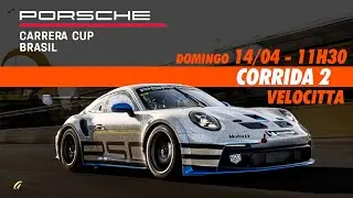 CORRIDA 2 - PORSCHE CUP BRASIL AO VIVO - Velocitta - Domingo 07/04 - às 12h30