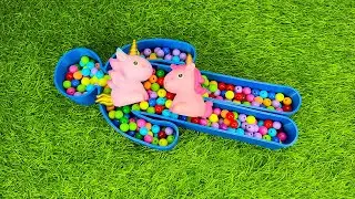 Rainbow Candy Pool & Soft Slime Flow in a Vibrant Bathtub | ASMR Comfort