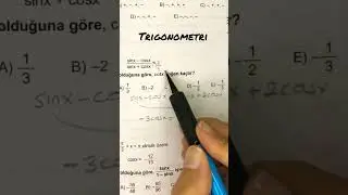 Trigonometri #aytmatematik  #matematiksoru&ccedil;&ouml;z&uuml;m