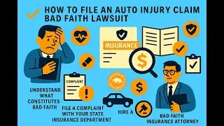 HOW TO FILE AN AUTO INJURY CLAIM BAD FAITH LAWSUIT