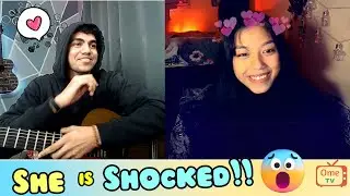 Singing for this CUTIE 😍!!/ Everyone Shocked OMG!! #himanshusings #omeglesinging