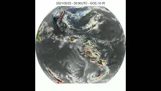 Infrared Satellite Timelapse from the Year 2021 - GOE-16