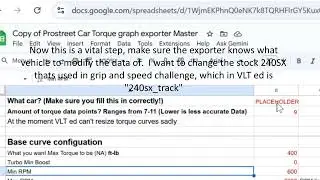 Need for Speed Prostreet torque curve generator and exporter
