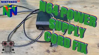 Крепление шнура на блоке питания N64.