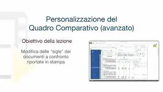 PriMus Tutorial - Customizing the Comparative Table (advanced) - ACCA software