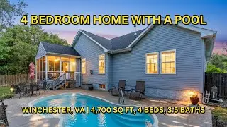 Inside a $585,000 Home FOR SALE in Winchester, Virginia | 4 Bed Home with Pool