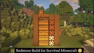 Redstone Use in Build Survival in Minecraft 💖