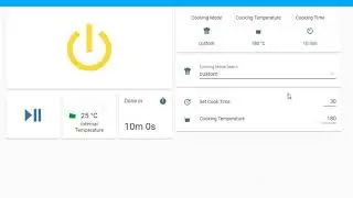 Air Fryer UI using conditional cards in Home Assistant