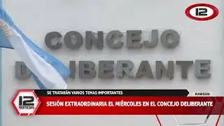 RAWSON | SESIÓN EXTRAORDINARIA EN EL CONCEJO DELIBERANTE